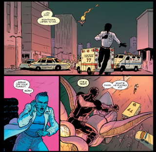 Illustration for article titled Nighthawk skillfully uses a conflicted superhero to explore racism and police brutality